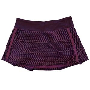 lululemon athletica Purple Patterned Mini Skirt
